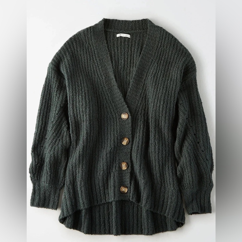 American Eagle Outfitters Forest Green Cardigan